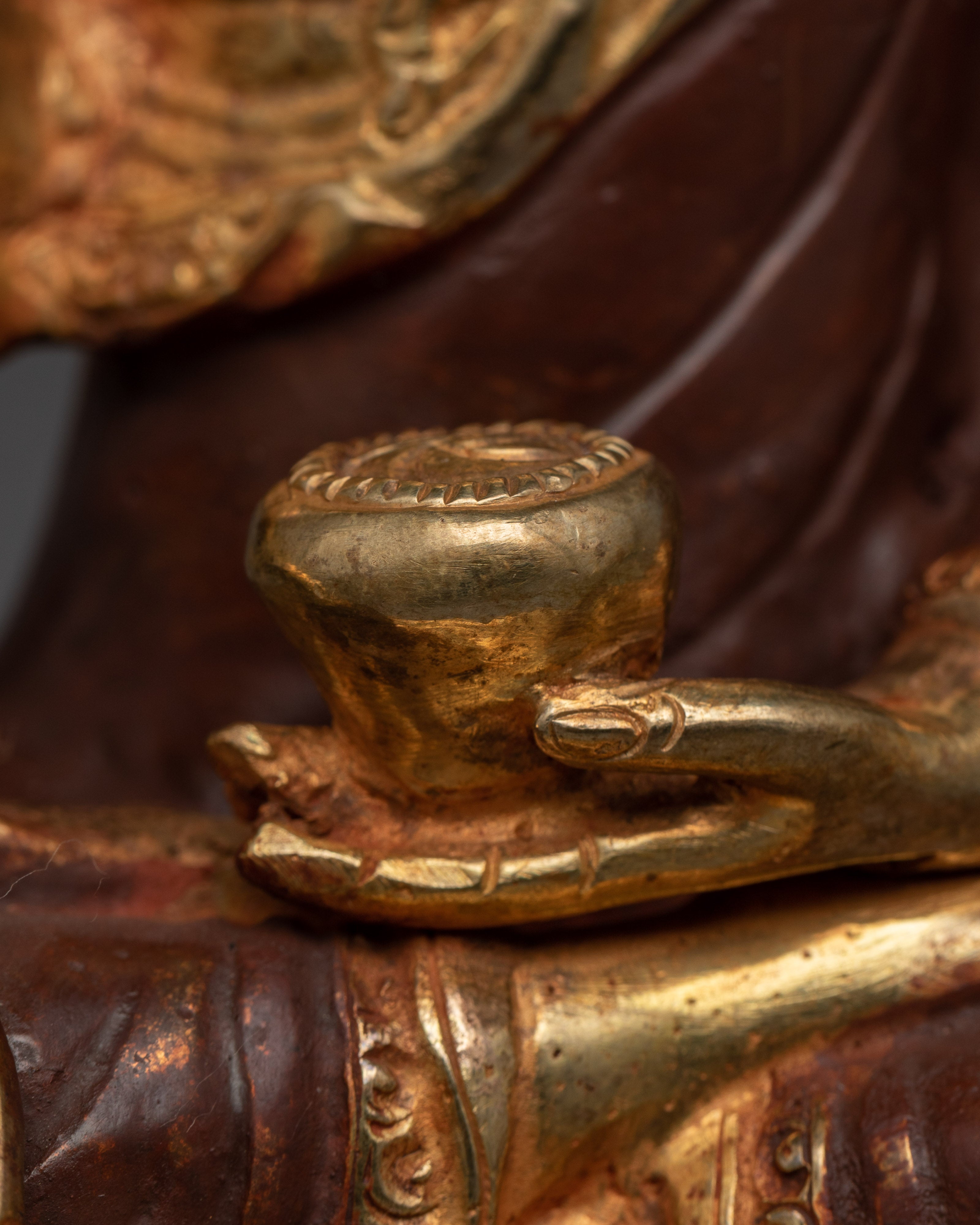 Shakyamuni Buddha Copper Sculpture | Handmade Gautam Buddha Art