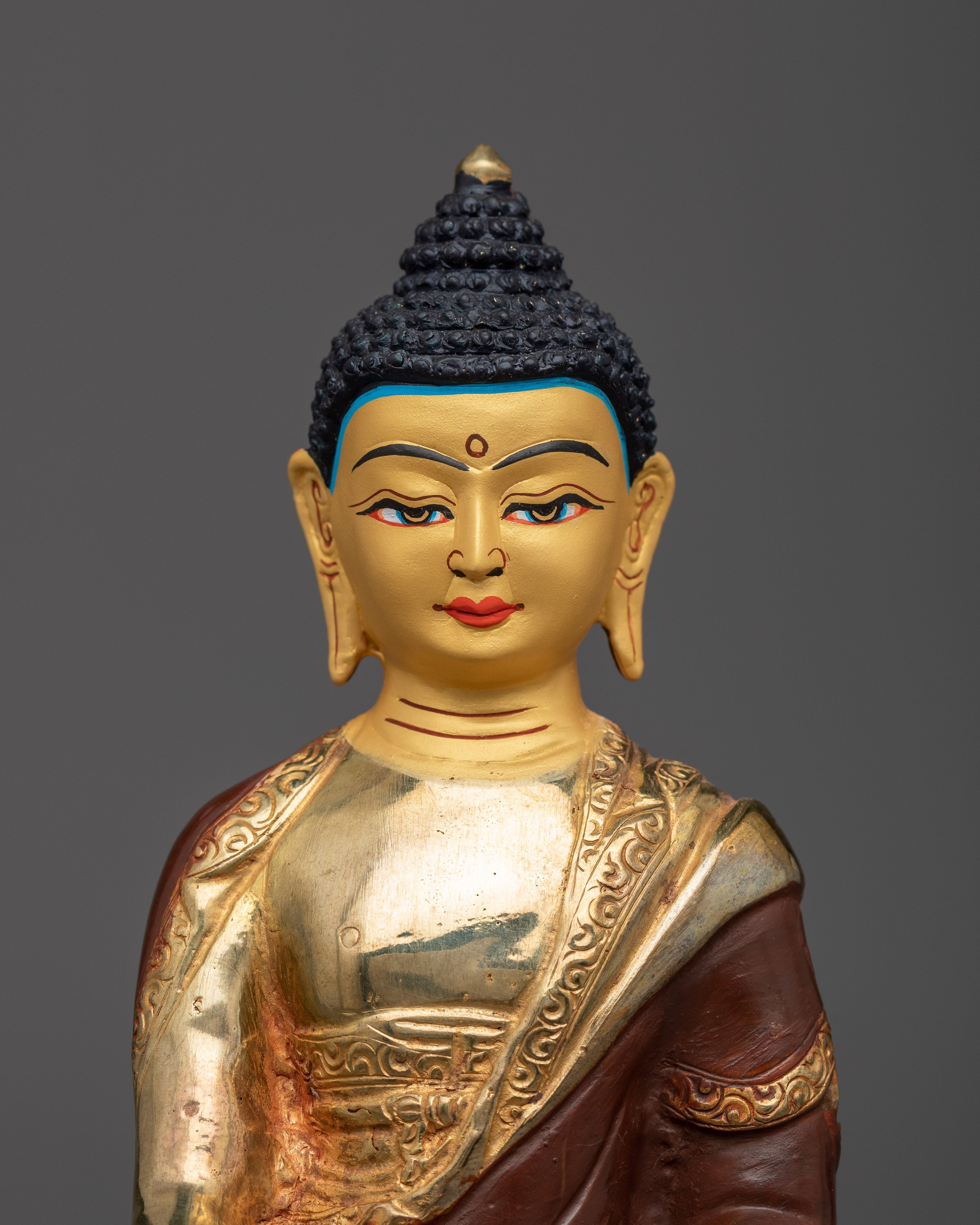 Shakyamuni Buddha Copper Sculpture | Handmade Gautam Buddha Art