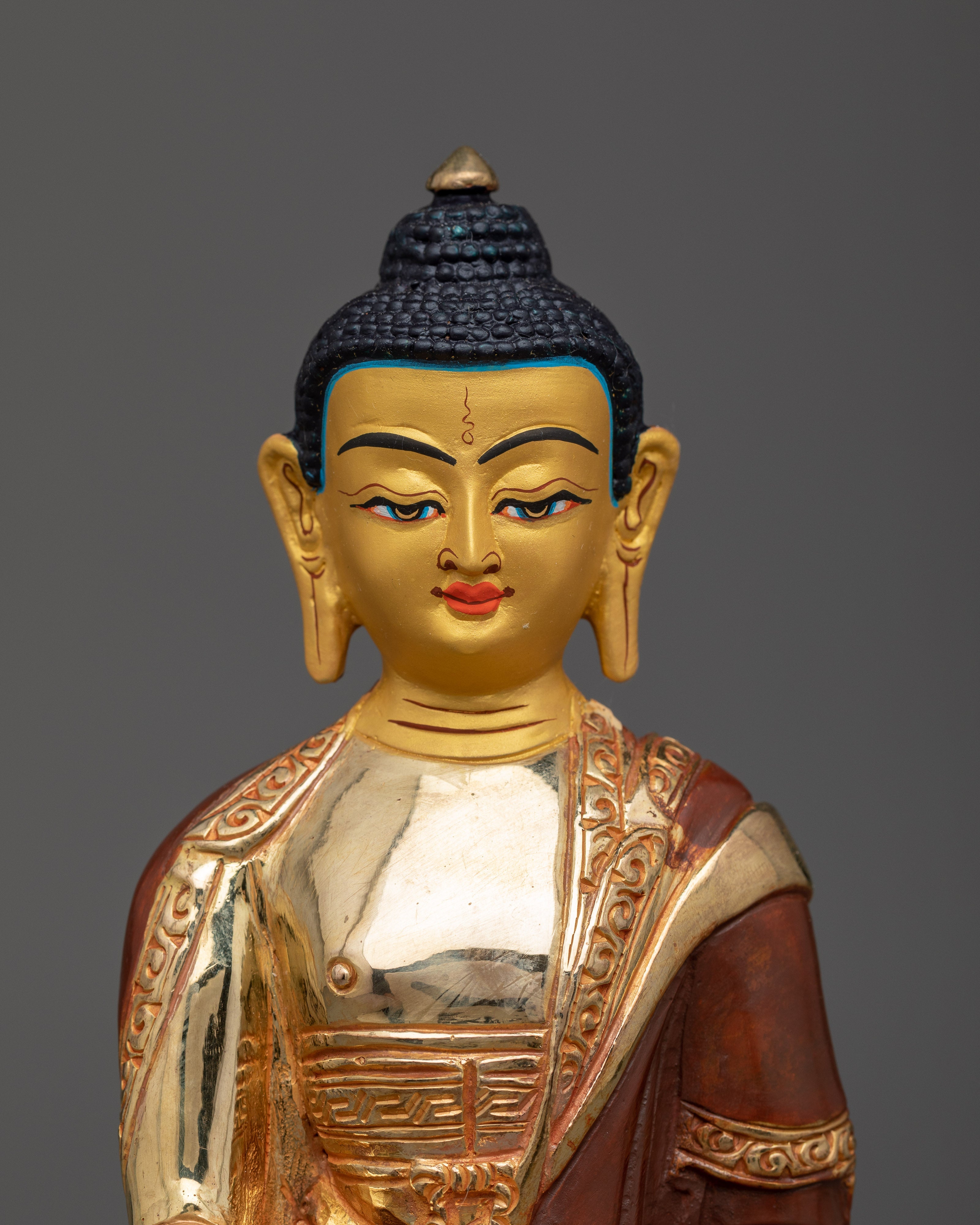 Hand-Sculpted Shakyamuni Buddha Statue | Handcrafted Meditation & Spiritual Decor