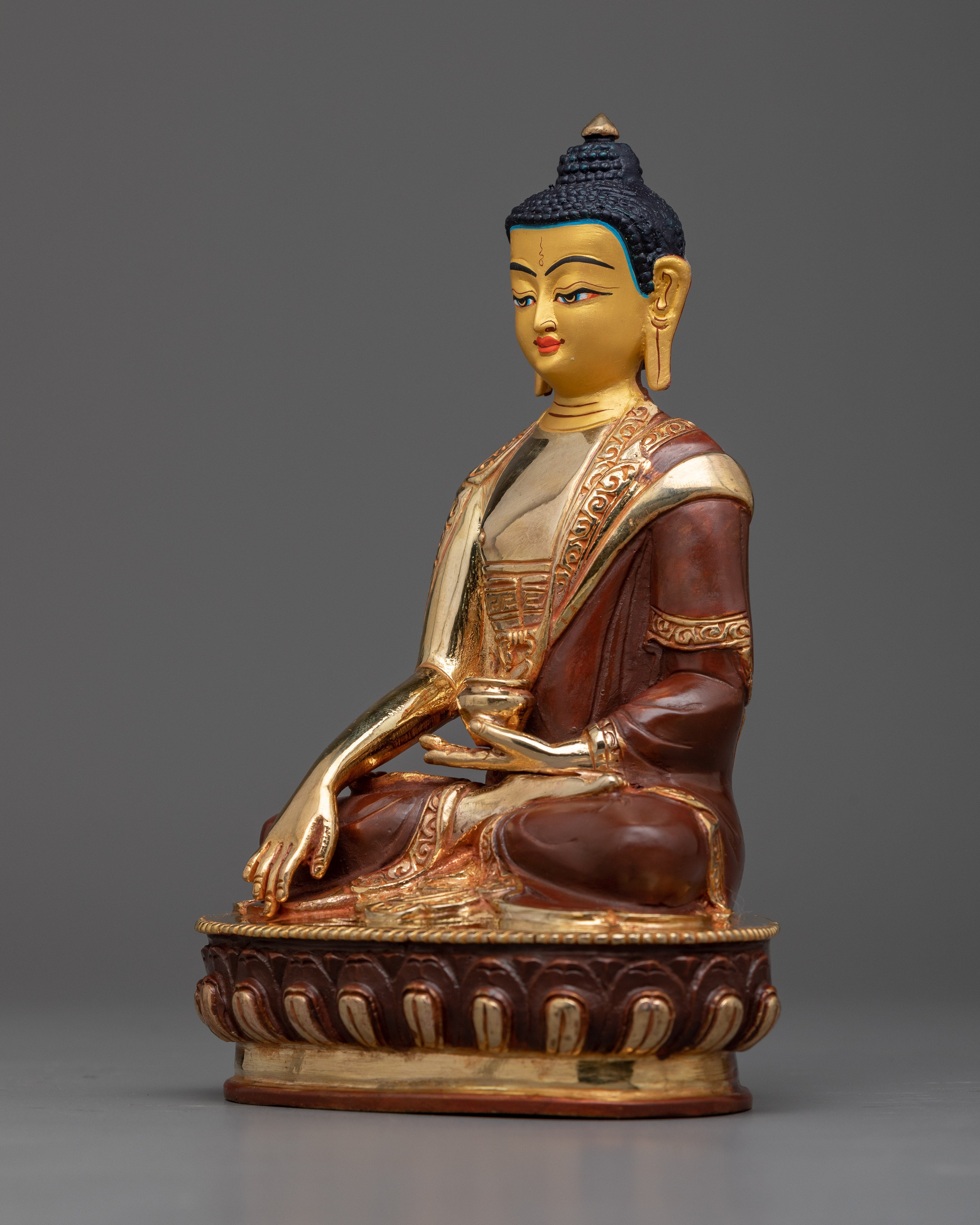 Hand-Sculpted Shakyamuni Buddha Statue | Handcrafted Meditation & Spiritual Decor