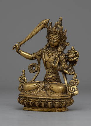 Wisdom Deity Manjushri Statue | Embodying Wisdom and Clarity
