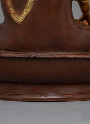 High Quality Shakyamuni Buddha Statue | Detailed 20cm Gold-Embellished Meditation Sculpture
