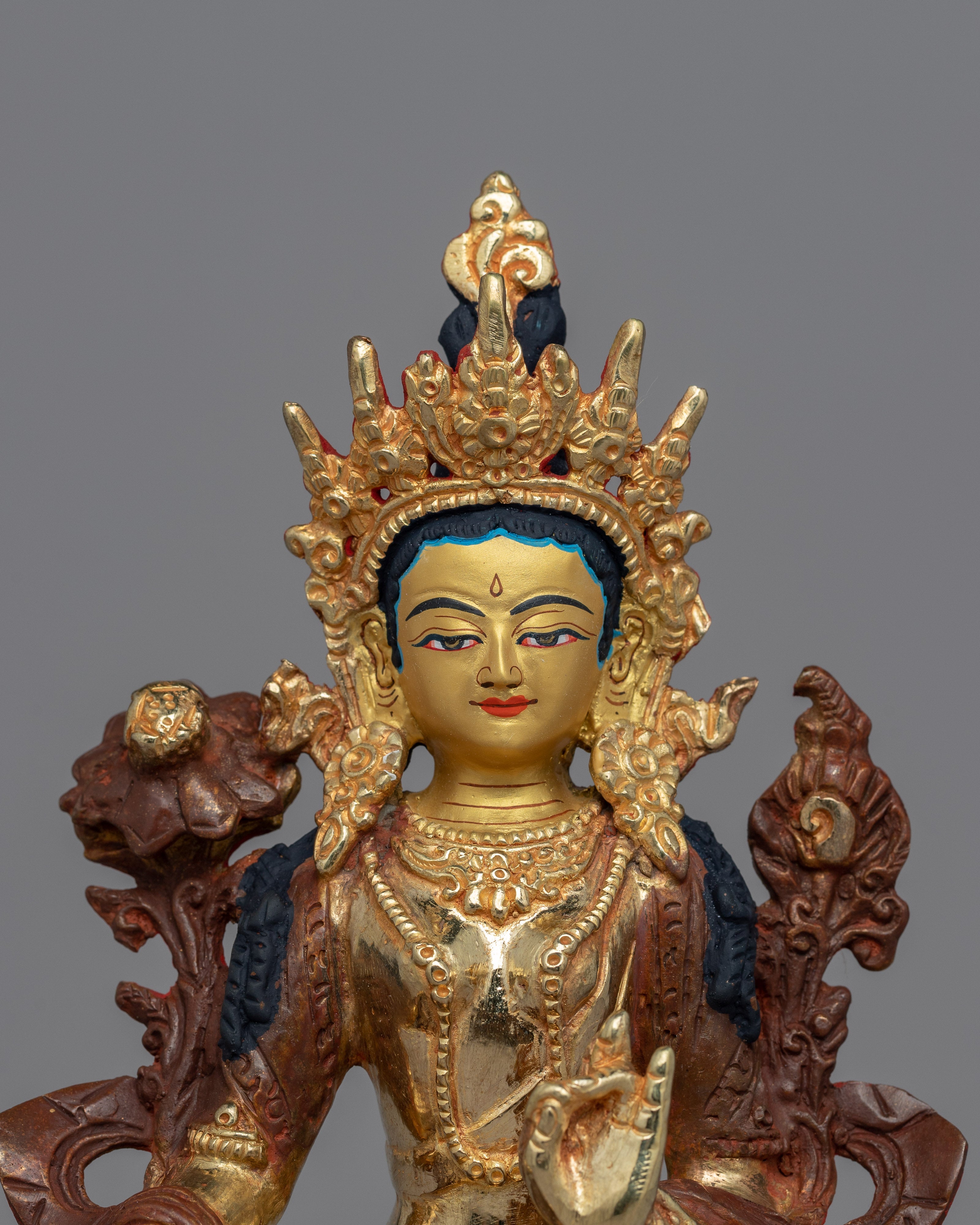 Religious Green Tara Statue | Spiritual Statue of Benevolence and Peace