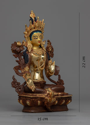 Consecration of Religious Green Tara Statue | Spiritual Statue of Benevolence and Peace