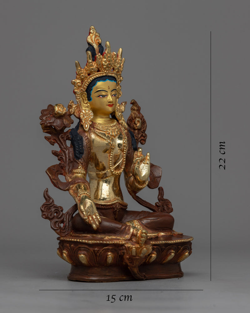 Consecration of Religious Green Tara Statue | Spiritual Statue of Benevolence and Peace