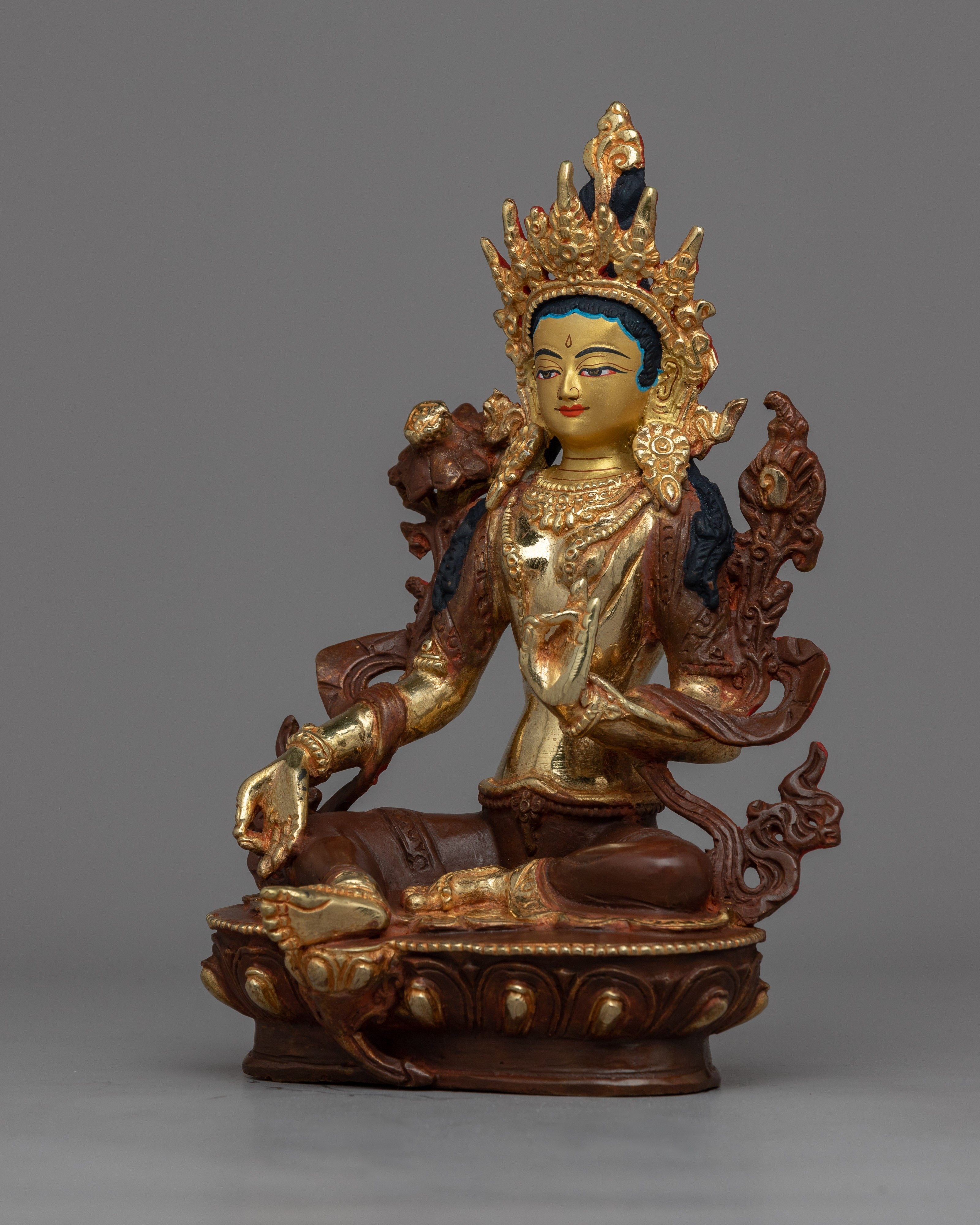 Religious Green Tara Statue | Spiritual Statue of Benevolence and Peace