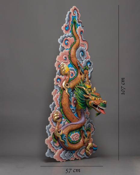Dragon Wall Hanging | Handcrafted Decor Representing Mythical Beauty