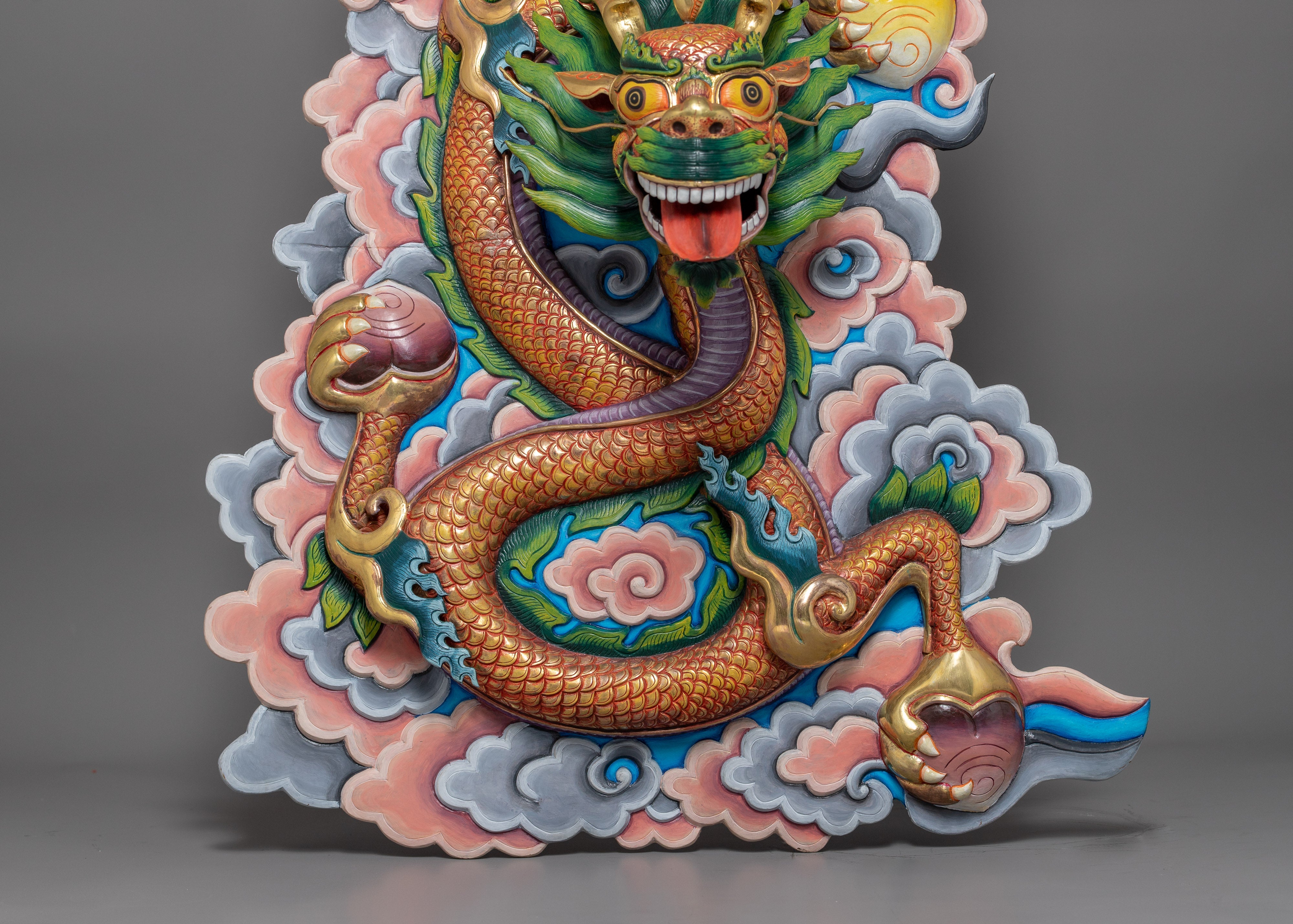 Dragon Wall Hanging | Handcrafted Decor Representing Mythical Beauty