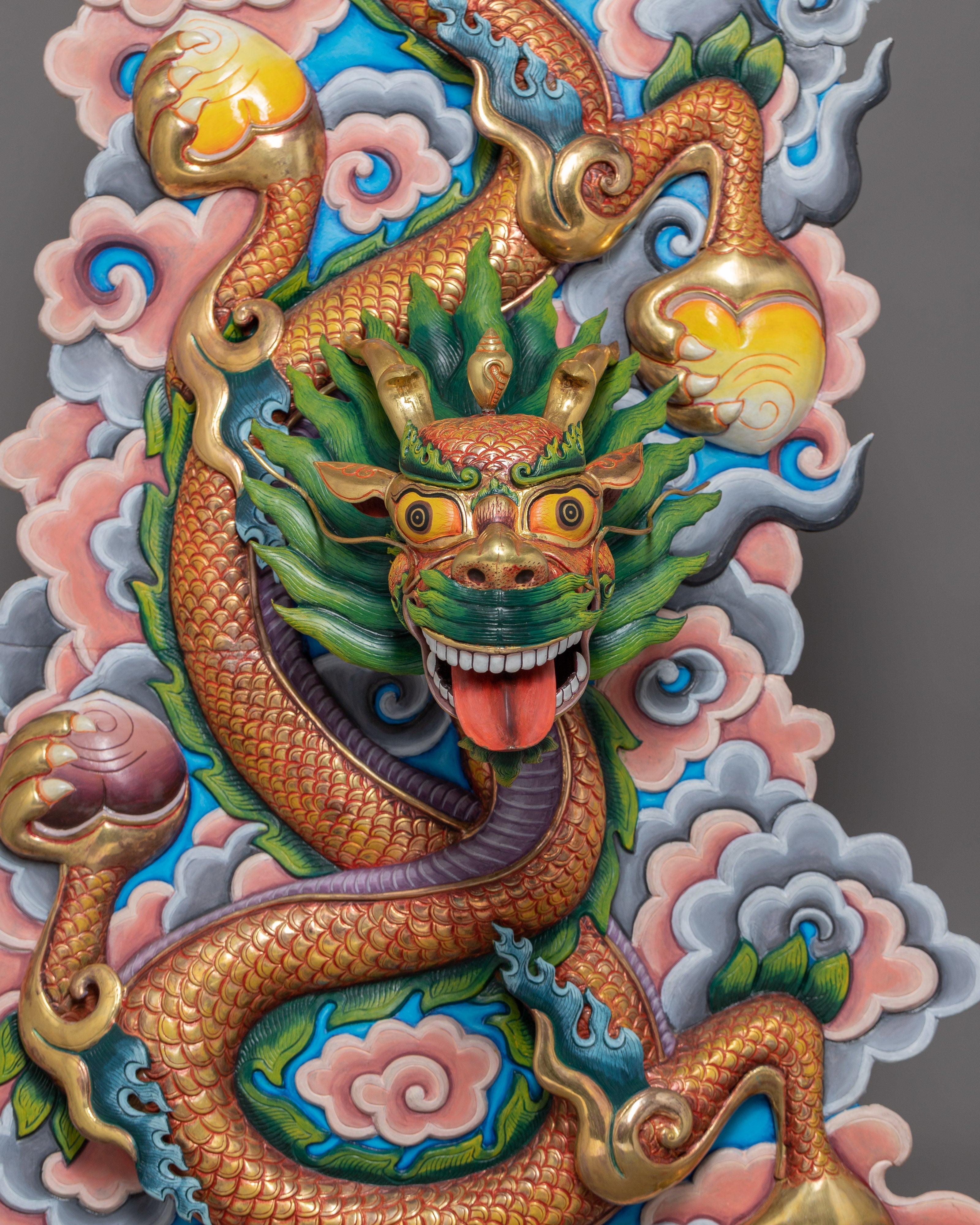 Dragon Wall Hanging | Handcrafted Decor Representing Mythical Beauty