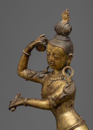 Chintamuni Lokeshvara Statue |  Elegant Handcrafted Symbol of Cosmic Dance