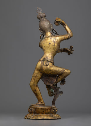 Chintamuni Lokeshvara Statue |  Elegant Handcrafted Symbol of Cosmic Dance