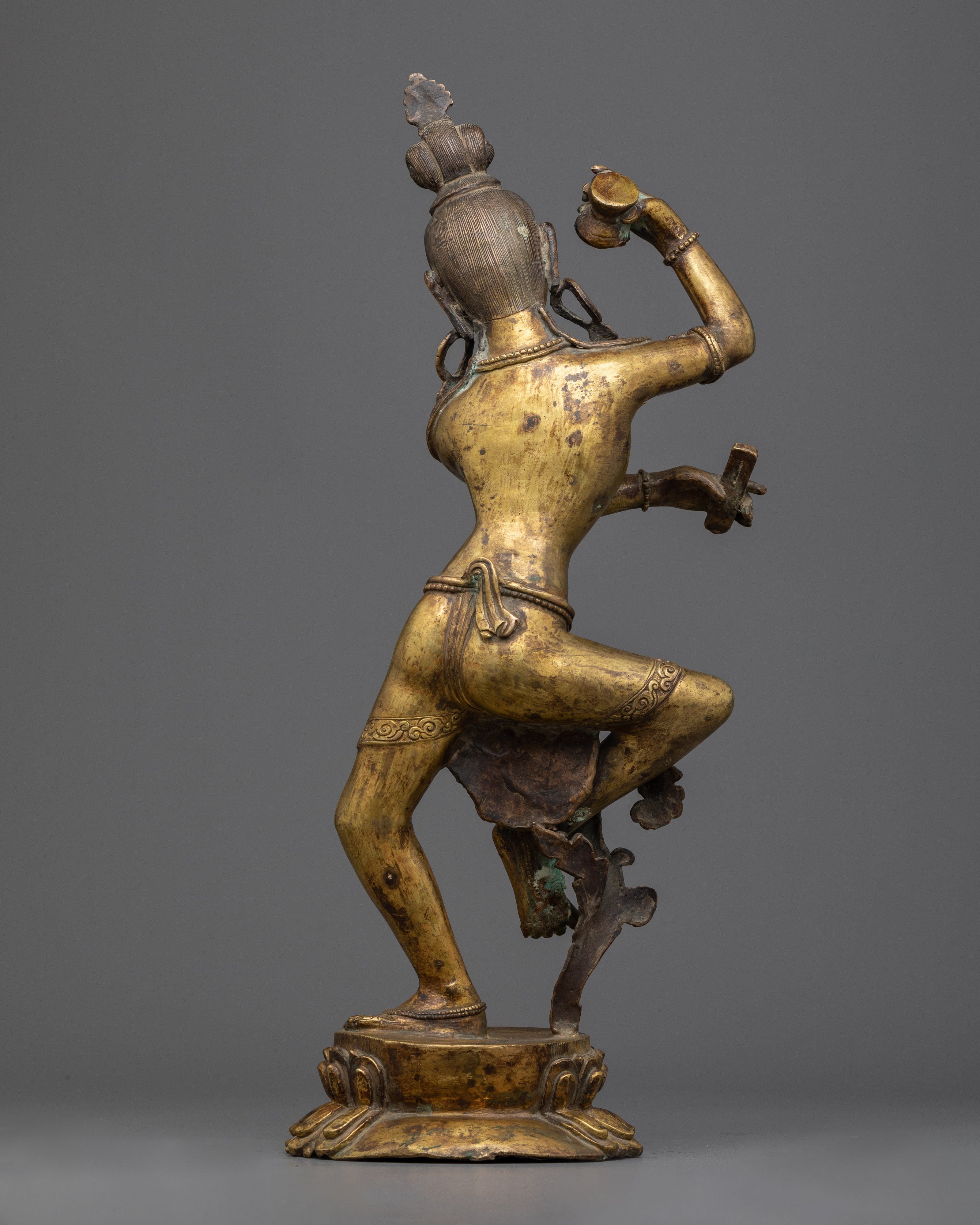 Chintamuni Lokeshvara Statue |  Elegant Handcrafted Symbol of Cosmic Dance