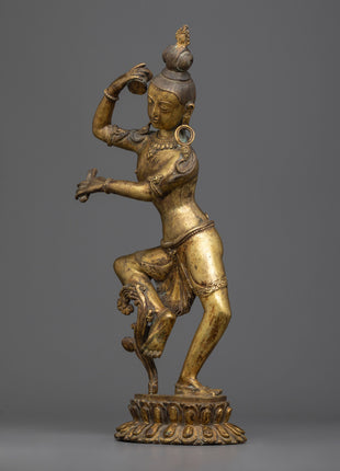 Chintamuni Lokeshvara Statue |  Elegant Handcrafted Symbol of Cosmic Dance
