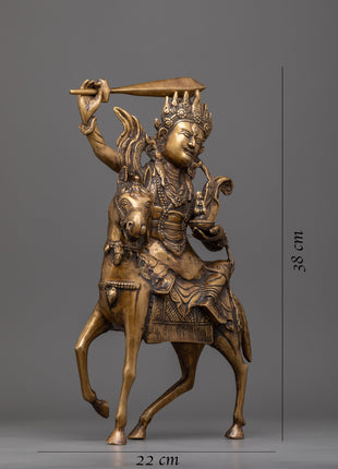 Palden Lhamo Empowerment Statue | Traditional Buddhist Artwork