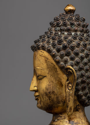 Big Buddha Head Statue | Traditional Handmade Spiritual Artwork