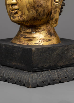 Big Buddha Head Statue | Traditional Handmade Spiritual Artwork