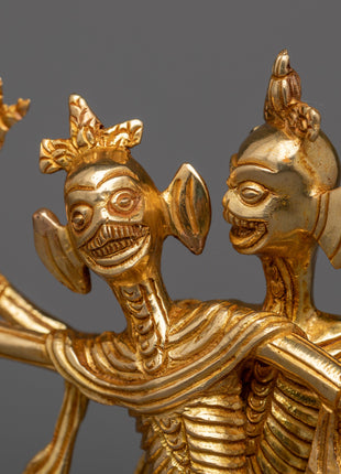 Handcrafted Chitipati Statue | Protector Deities of Tibetan Buddhism