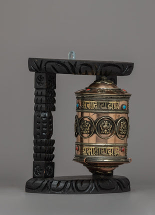 Authentic Tibetan Prayer Wheel | Harnessing the Power of Mantras and Prayers