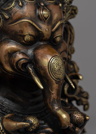 Ganesha Wall Hanging Mask | Handmade Tribute to the Remover of Obstacles