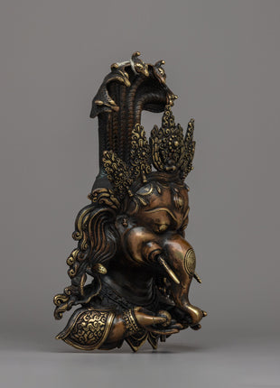 Ganesha Wall Hanging Mask | Handmade Tribute to the Remover of Obstacles