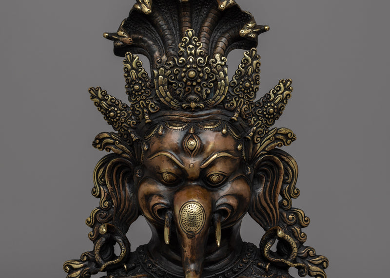 Ganesha Wall Hanging Mask | Handmade Tribute to the Remover of Obstacles