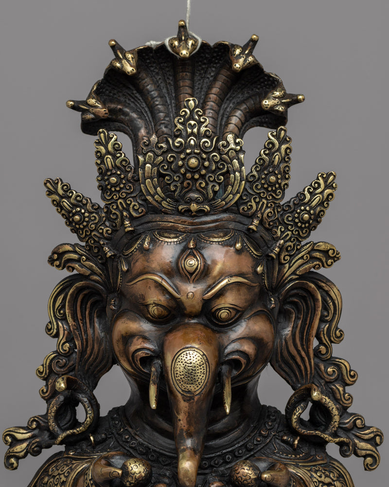 Ganesha Wall Hanging Mask | Handmade Tribute to the Remover of Obstacles