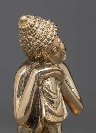 Buddha Resting on Knee | Handcrafted Statue with Buddha in Resting Pose