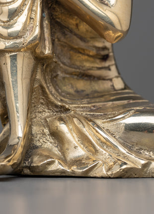 Buddha Resting on Knee | Handcrafted Statue with Buddha in Resting Pose
