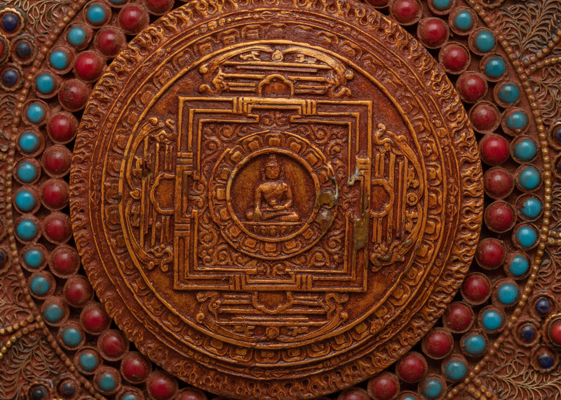 Buddha Metal Thanka | Handcrafted Spiritual Wall Art