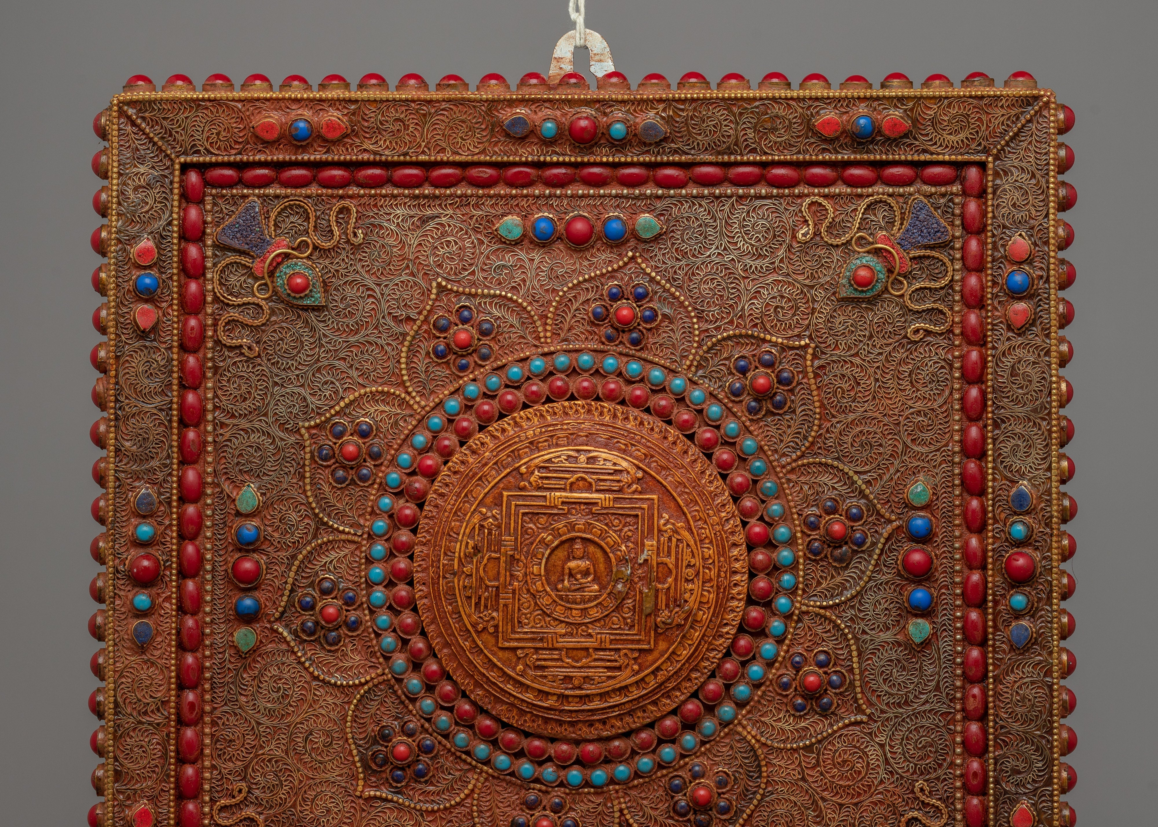 Buddha Metal Thanka | Handcrafted Spiritual Wall Art