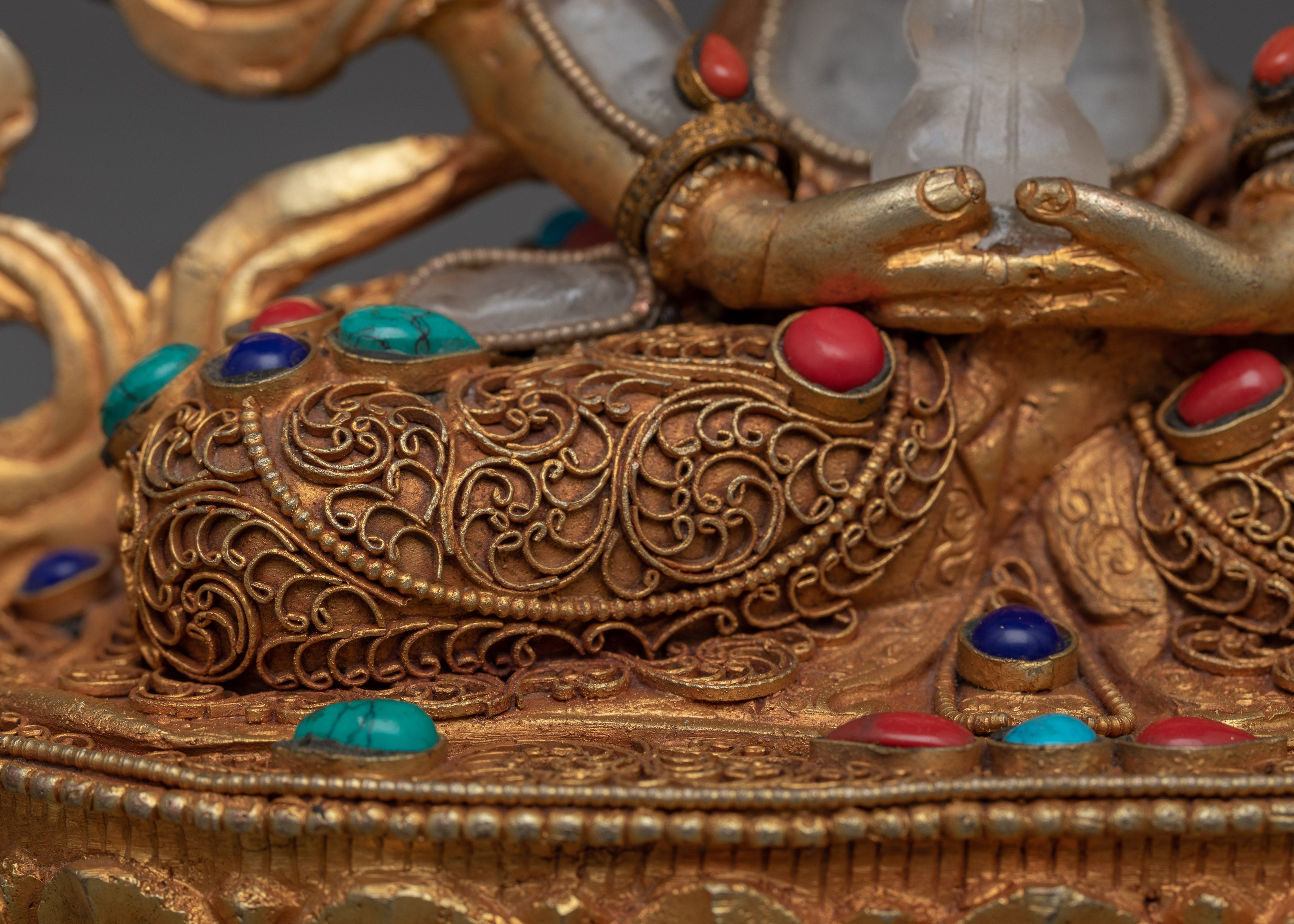 Crystal Amitayus Statue | Symbol of Longevity & Merit