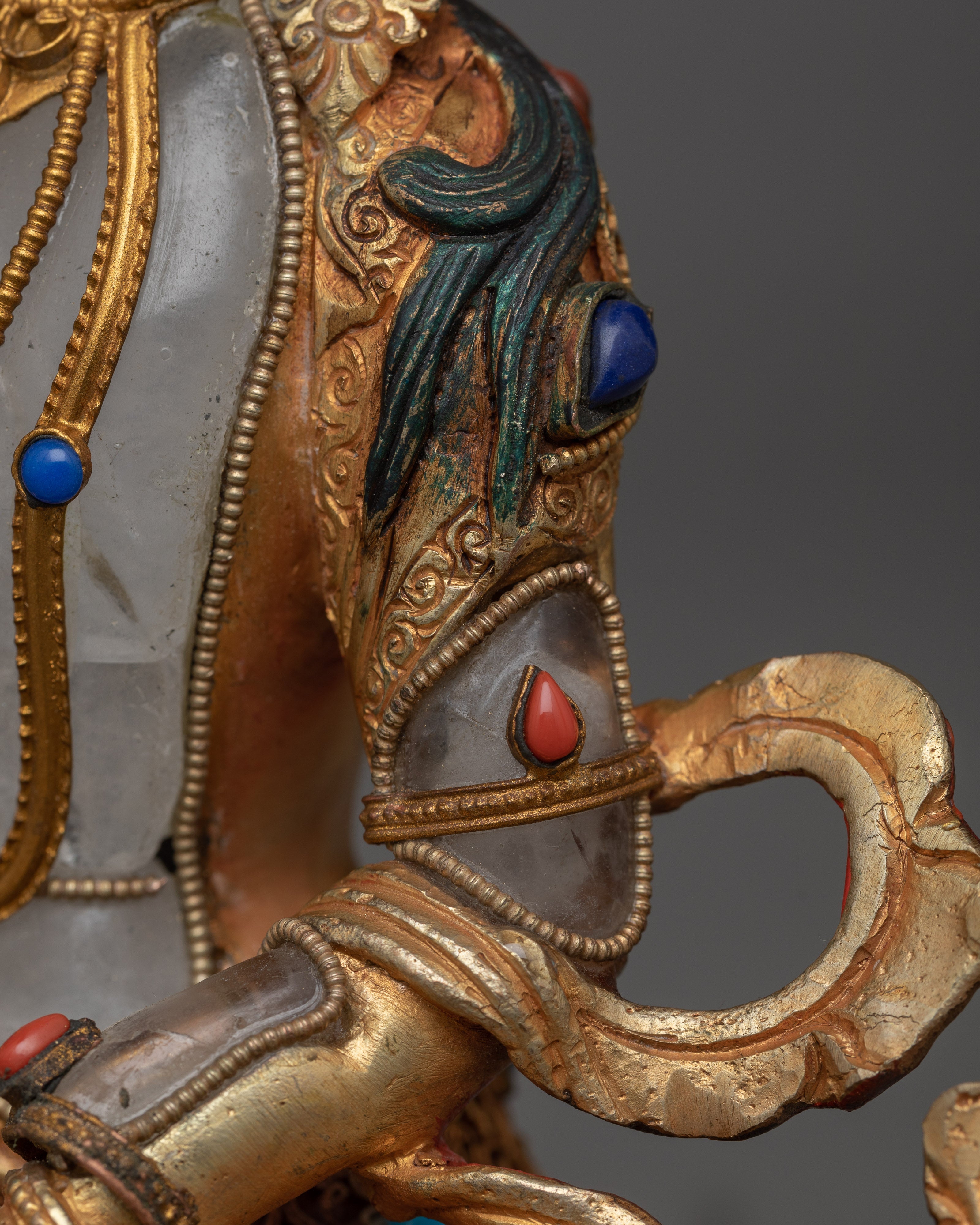 Crystal Amitayus Statue | Symbol of Longevity & Merit