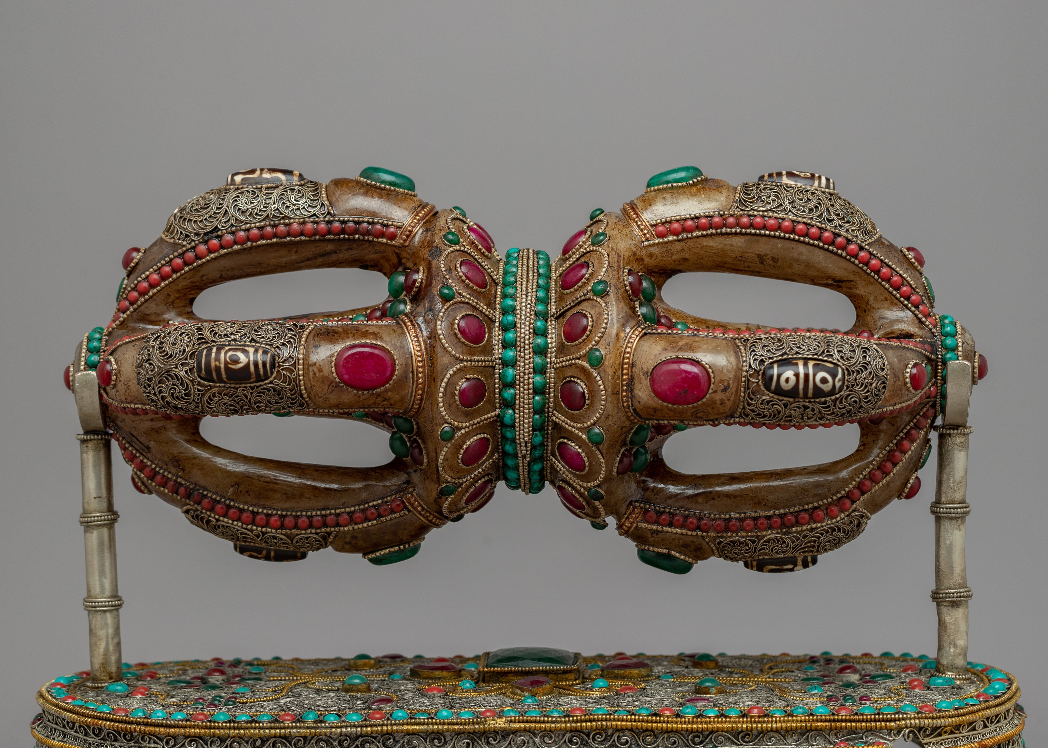 Crystal Vajra with Stand | Handmade with Precision and Devotion