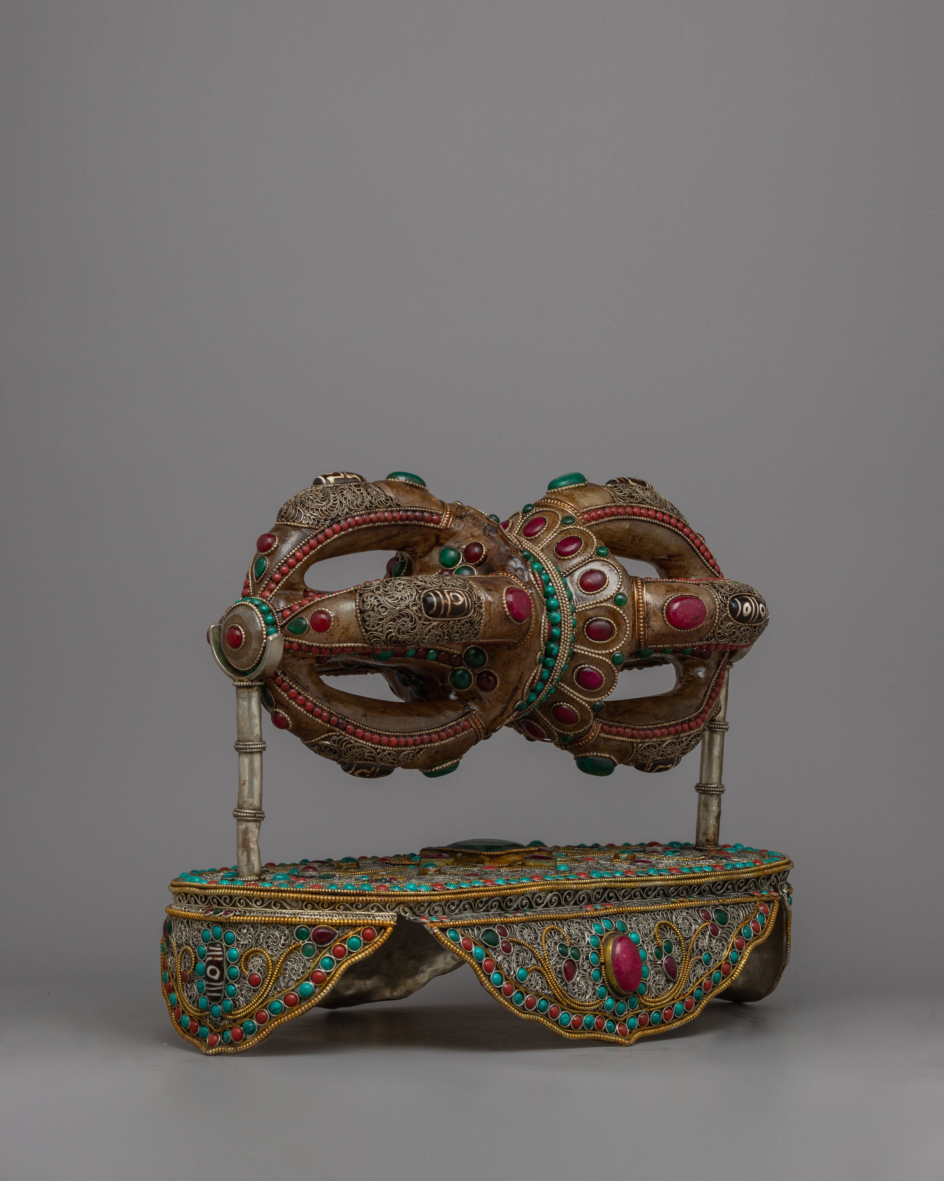 Crystal Vajra with Stand | Handmade with Precision and Devotion