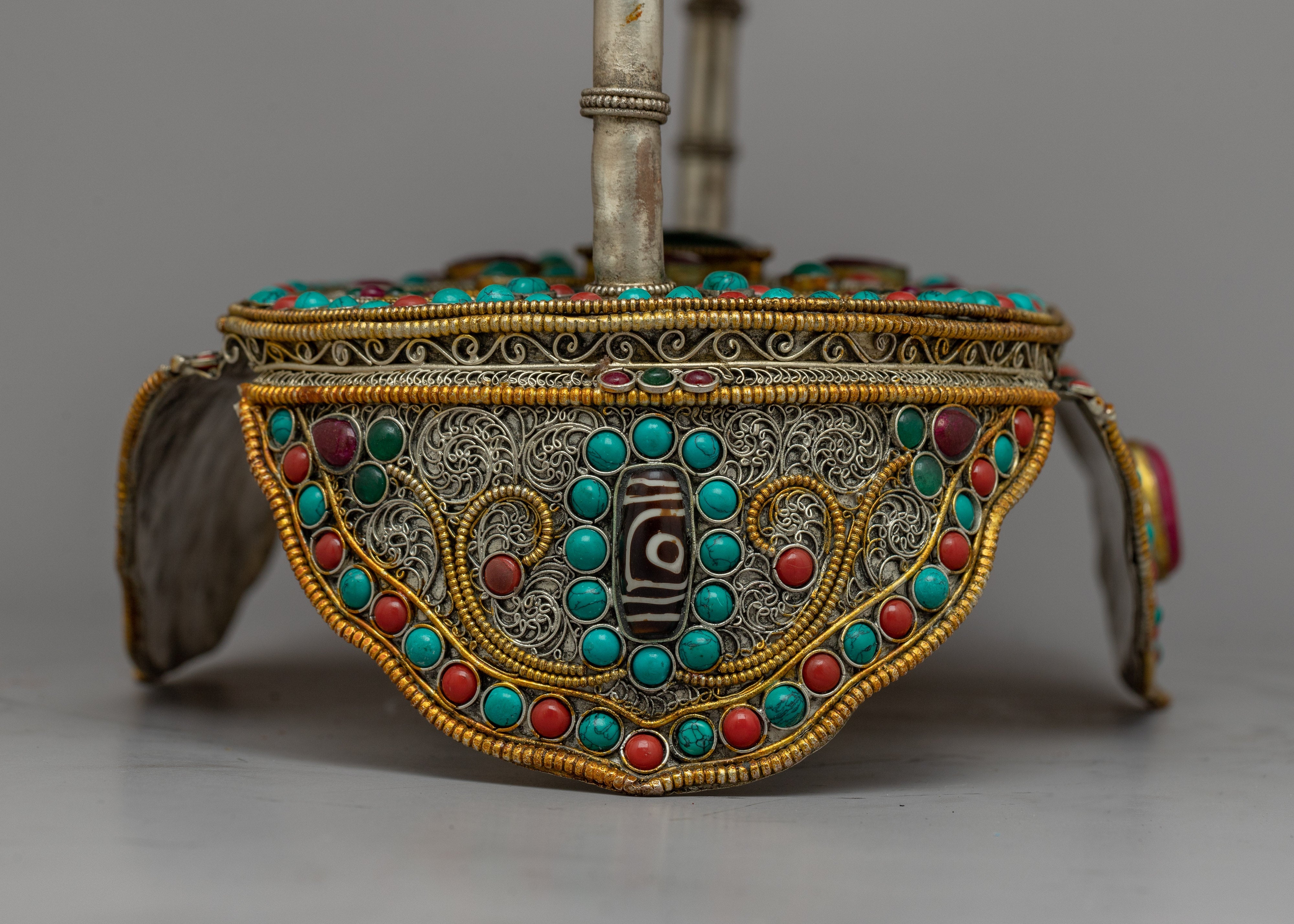 Crystal Vajra with Stand | Handmade with Precision and Devotion