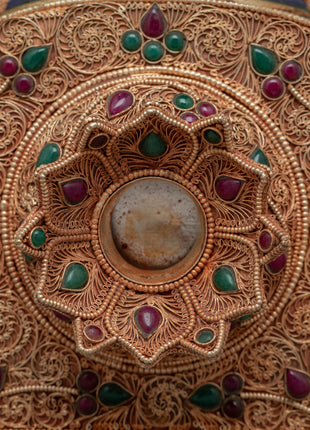 Tibetan Sankha with Stand | Religious Gift from Nepal