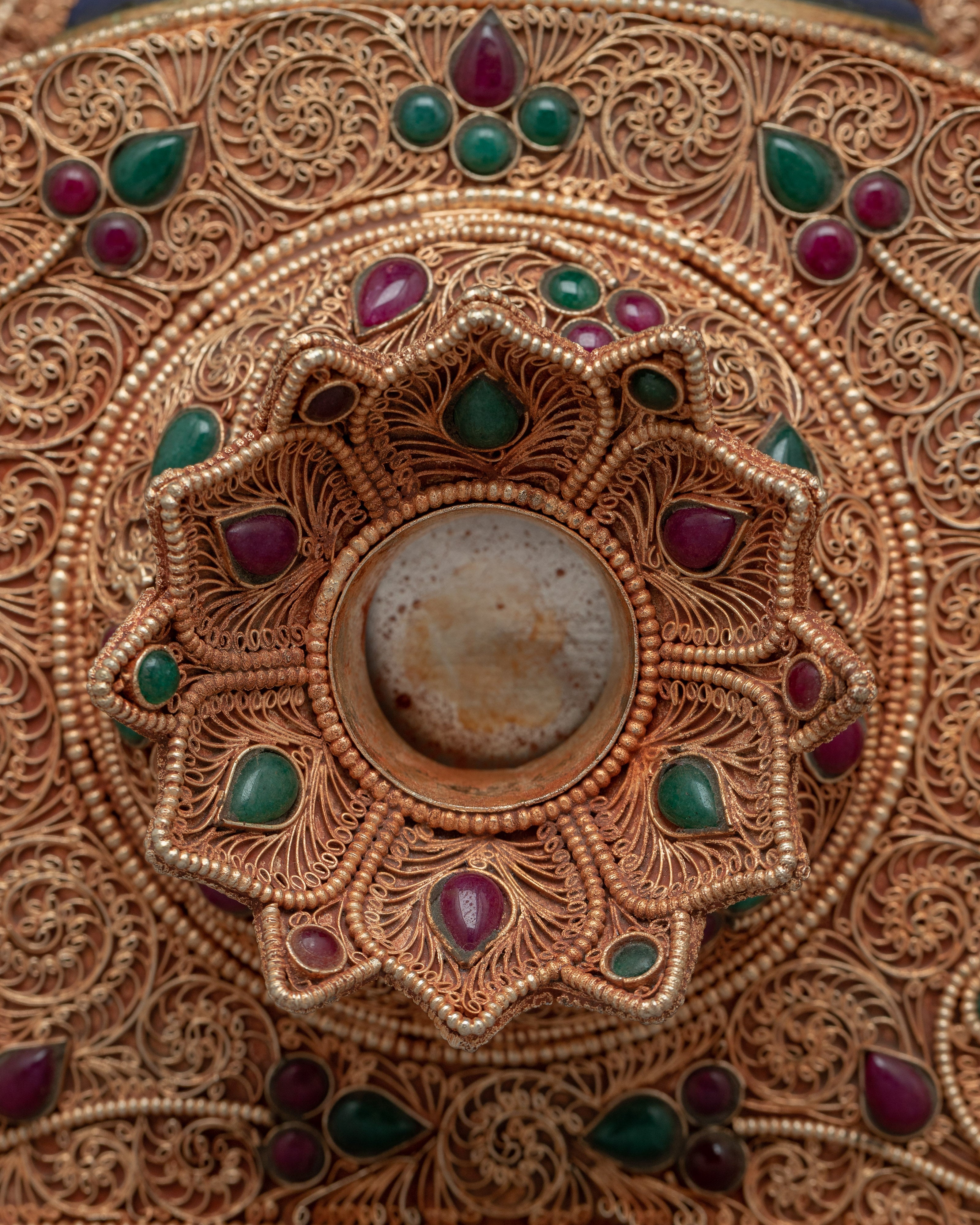 Tibetan Sankha with Stand | Religious Gift from Nepal