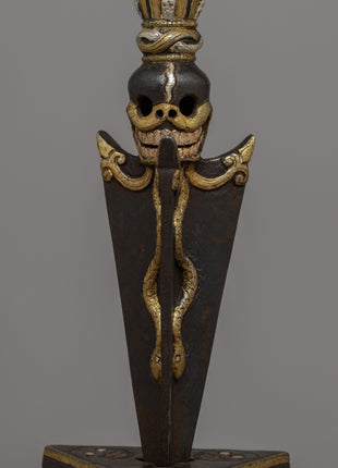 Exquisite Hand-Carved Phurba | Traditional Ritual Dagger for Spiritual Practices