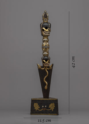 Exquisite Hand-Carved Phurba | Traditional Ritual Dagger for Spiritual Practices