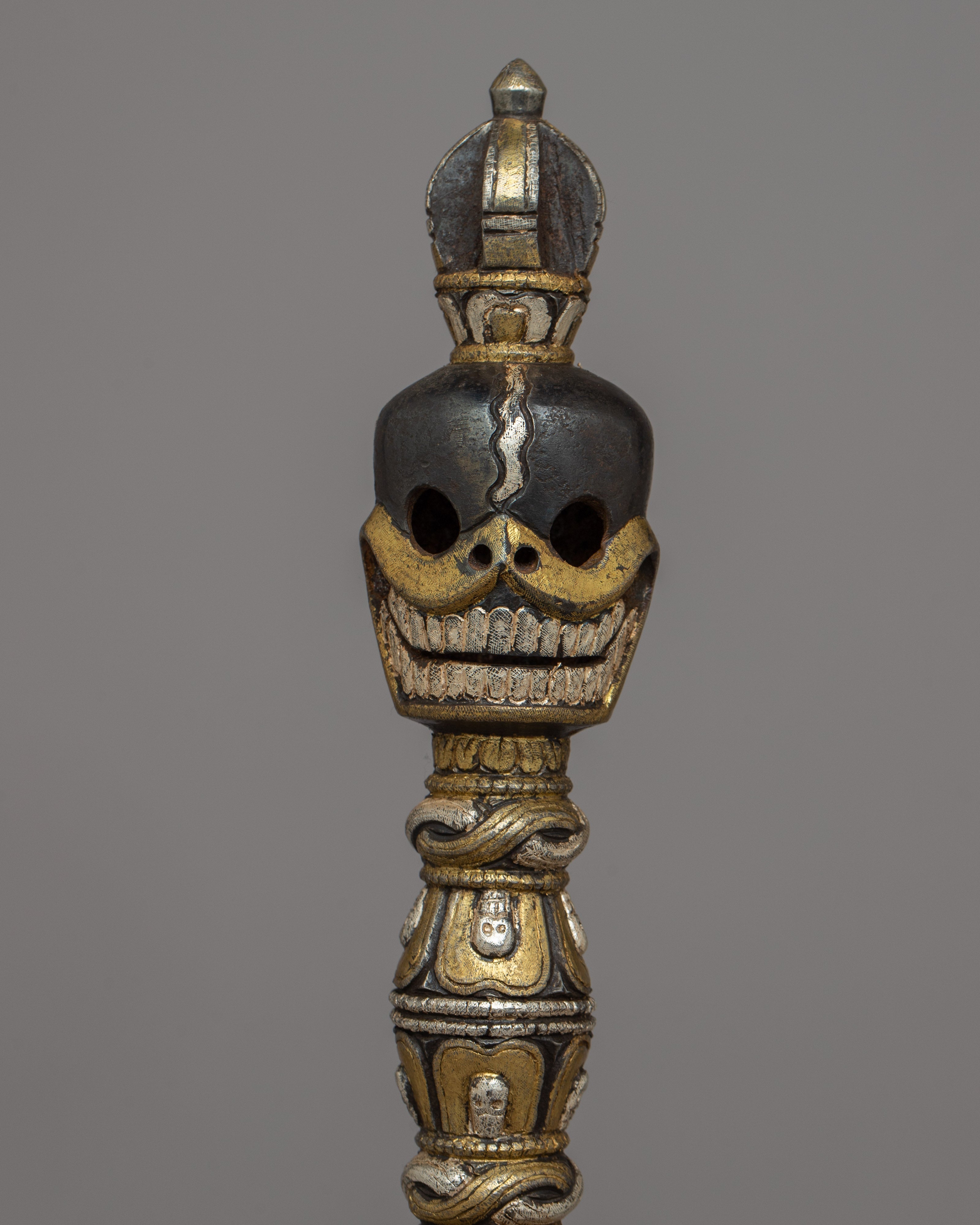 Exquisite Hand-Carved Phurba | Traditional Ritual Dagger for Spiritual Practices