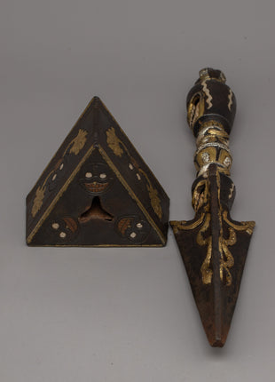 Exquisite Hand-Carved Phurba | Traditional Ritual Dagger for Spiritual Practices
