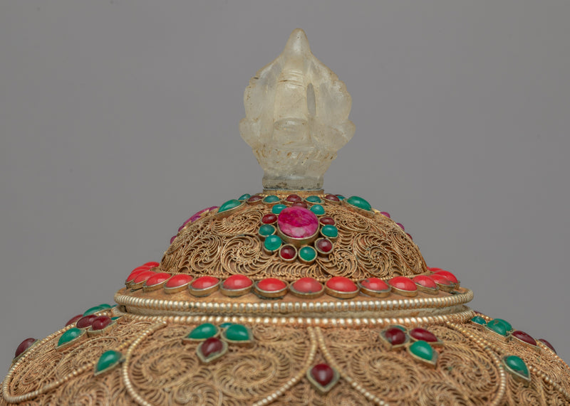 Seku Design Dhupur Rice Pot | Handcrafted Offering Buddhist Pot
