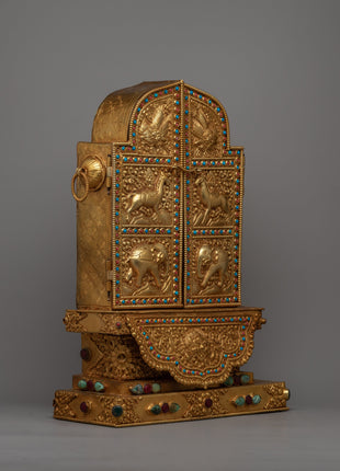 Tibetan Ghau Prayer Box | Large Altar & Prayer Box for Devotees