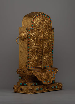 Large Gau Tibetan Buddhist Prayer Box | Box for Spiritual Keepsakes & Prayers