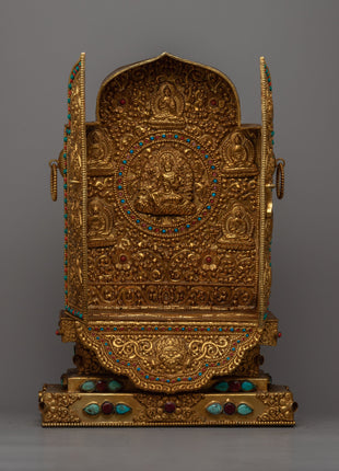 Large Gau Tibetan Buddhist Prayer Box | Box for Spiritual Keepsakes & Prayers