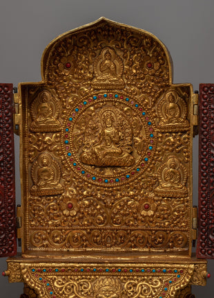 Large Gau Tibetan Buddhist Prayer Box | Box for Spiritual Keepsakes & Prayers