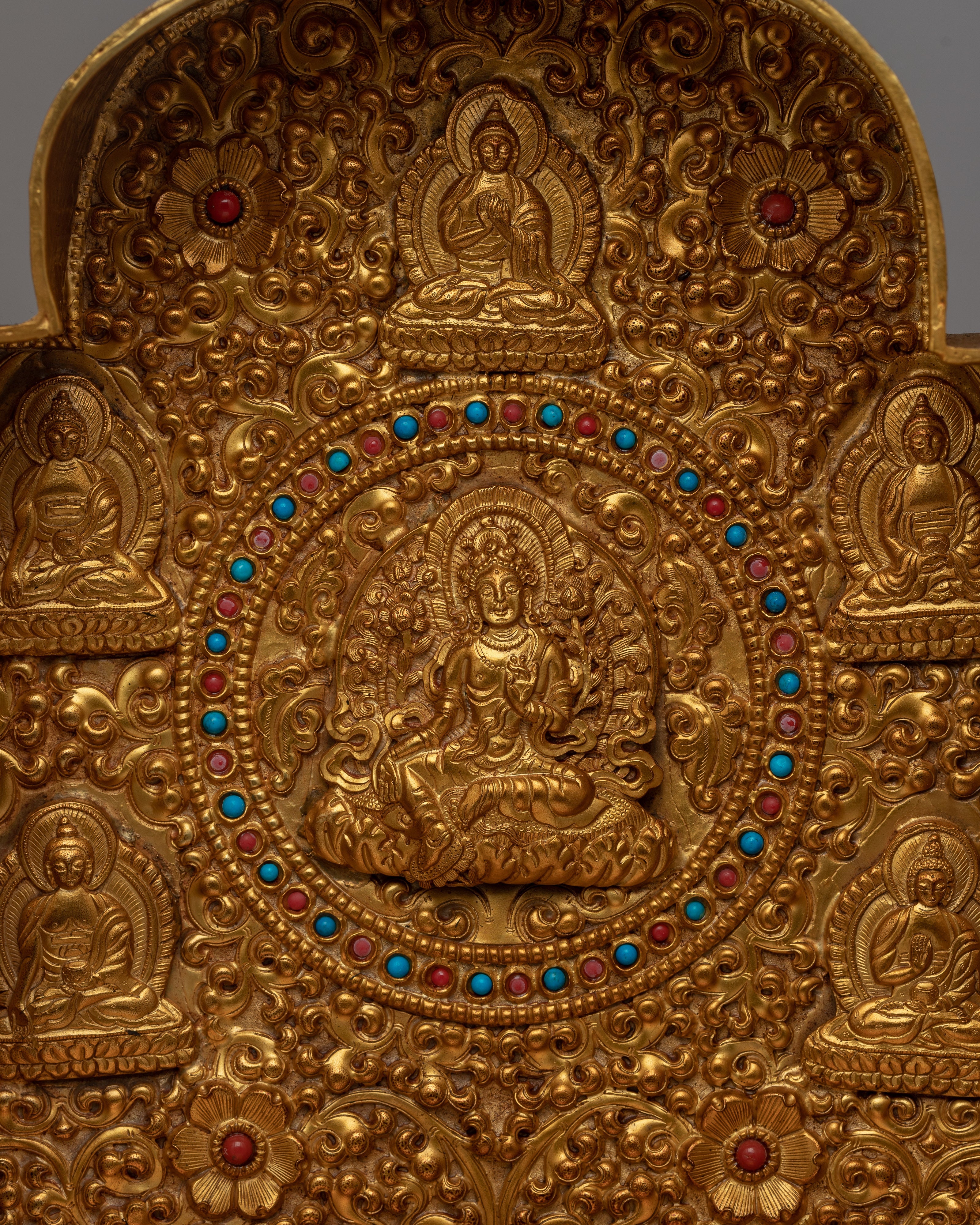 Large Gau Tibetan Buddhist Prayer Box | Box for Spiritual Keepsakes & Prayers