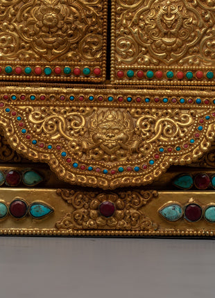 Large Gau Tibetan Buddhist Prayer Box | Box for Spiritual Keepsakes & Prayers