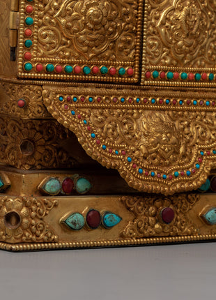Large Gau Tibetan Buddhist Prayer Box | Box for Spiritual Keepsakes & Prayers