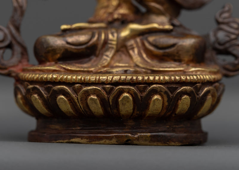 Golden Manjushri Statue | Bodhisattva Wisdom Deity